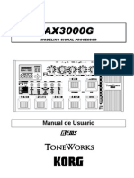 Manual Korg AX3000G