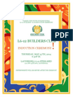 L6-12 Builders Club: Induction Ceremony