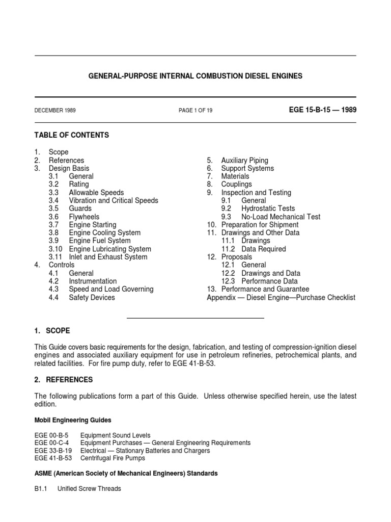 Diesel Engine Design and Testing Guide | PDF | Internal Combustion ...