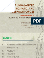 Effects of Unbalanced Hydrostatic and Seepage Forces