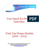 Final year projects list 2009 Bio-Medical and CAN Projects download