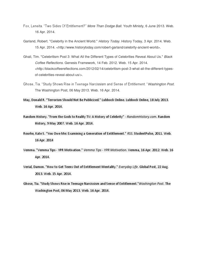 Website Sources | PDF | Social Science