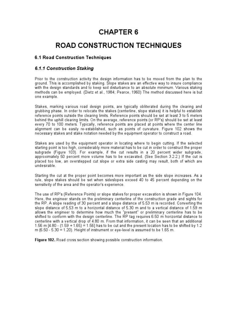 Road Construction Techniques Overview | PDF | Road | Soil