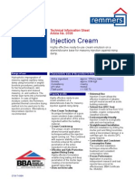 Injection Cream: Technical Information Sheet Article No. 0709