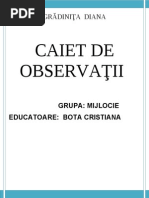 Caiet de Observatii Psihopedagogice