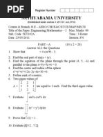 Sathyabama University: Register Number