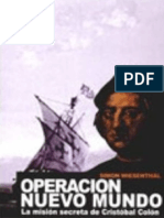 Simón Wiesenthal - Operación Nuevo Mundo (La Misión Secreta de Cristóbal Colón)
