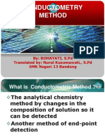 Conductometry Method: By: Rohayati, S.PD Translated By: Nurul Kusumawati., S.PD SMK Negeri 13 Bandung