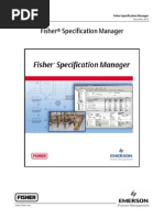 Fisher Specification Manager User Manual