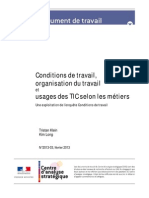 2013-03 - Conditions Travail Metiers