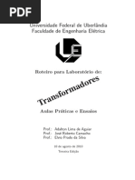 Ensaio em Transformadores de Distribuicao