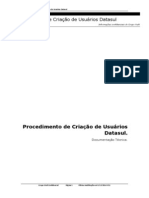 Procedimento de Criação de Usuarios Datasul