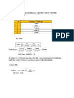 Capitolul 4.actualizarea Valorilor-Calcul VAN/RIR