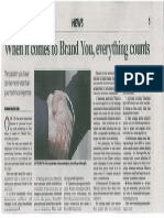 When It Comes to Brand You Everything Counts - The Star Workplace 4 July 2012