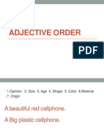 Adjectives Order - 2