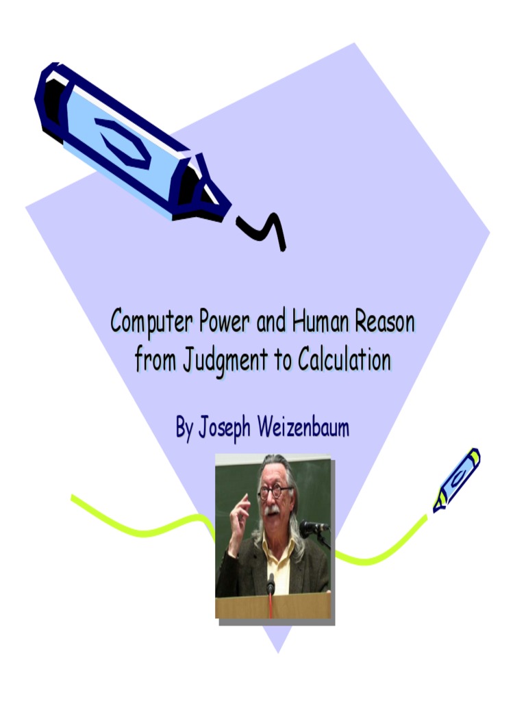 Computer Power and Human Reason From Judgment To Calculation PDF