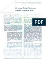 Aquaponic System Design Parameters:: Solids Filtration, Treatment and Re-Use