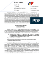 Ministerul Finan Elor Publice Ţ Agenţia Naţională de Administrare Fiscală Administraţia Finanţelor Publice A Municipiului Braşov