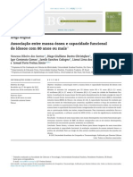 Associac¸ão entre massa óssea e capacidade funcional