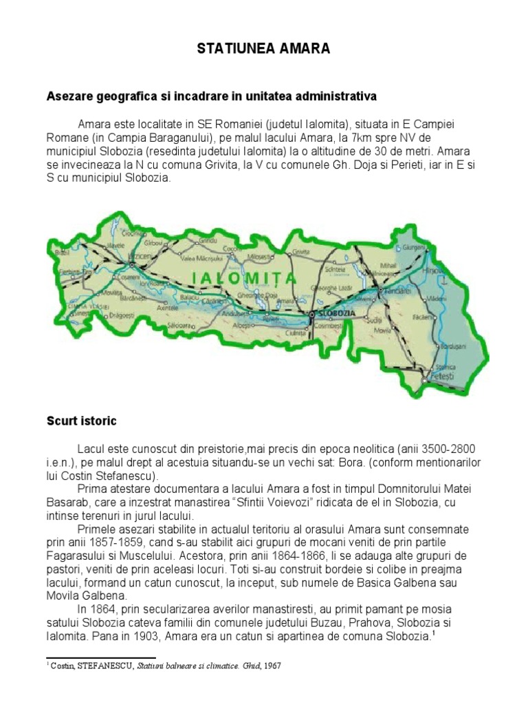 Statiunea Amara | PDF