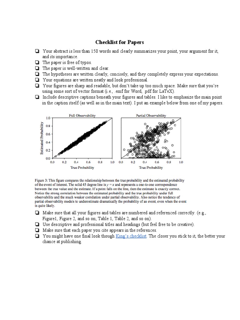 Essential Paper Submission Checklist | PDF
