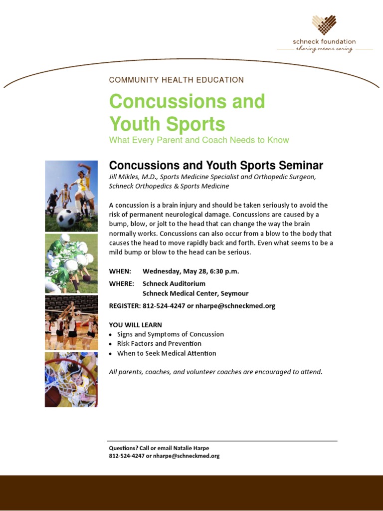 Concussion Awareness for Youth Sports | PDF