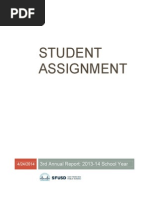 SFUSD 3rd Student Assignment Annual Report 