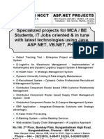 Download Ncct ASP Net Project Titles 2009 - 2010 - Latest New Innovative by ncctweb1 SN22363314 doc pdf