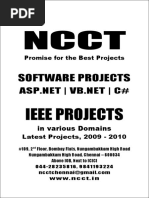 Download DOT NET Project TItles IEEE 2009 Etc Year 2009 - 2010 by ncctweb1 SN22363648 doc pdf