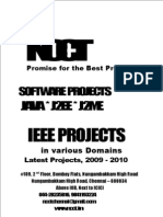Java Project Titles, IEEE 2009, Etc., Year 2009 - 2010