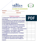 Lista de Cotejo de Autoevaluacin