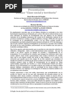 Clase Social y Territorio
