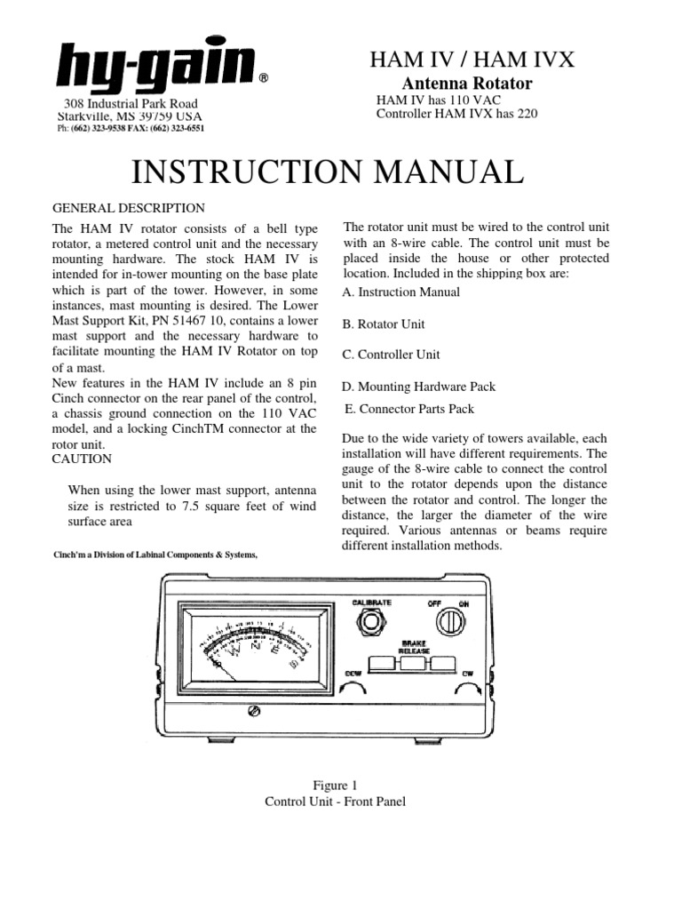 Rotor Ham IV | Electrical Connector | Coaxial Cable