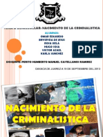 Nacimiento de La Criminalistica Expo