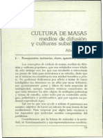 Cultura de Masas