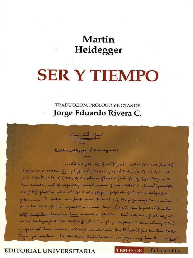 Ser y Tiempo Martin Heidegger