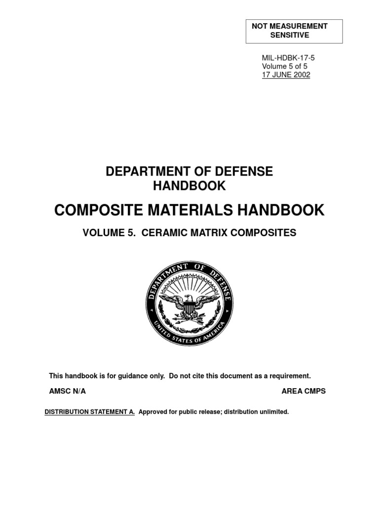 Composite Materials Handbook MilHdbk175 Volume 5 PDF