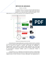 MÉTODOS DE ARRANQUE DIRECTO, RESISTENCIAS, ESTRELLA-DELTA Y AUTOTRANSFORMADOR