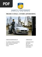 Project Title - Covert Advertising