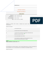 Revisão da atividade avaliativa de empreendedorismo com 10 questões