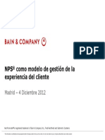 NPS® Como Modelo de Gestión de La Experiencia Del Cliente