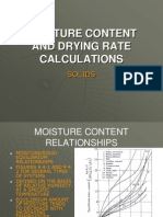 Moisture Content and Drying Rate Calculations