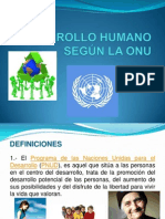 Indice Desarrollo Humano - OnU