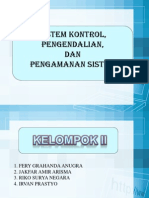 Sistem Kontrol Pengendalian Keamanan Sistem