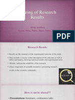 Sharing of Research Results
