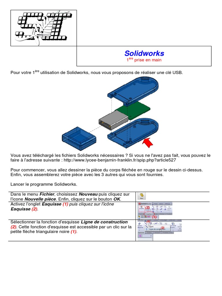 Solidworksdossier Guide Cle USB | PDF | Cercle | USB