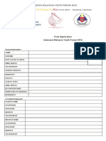 Indonesia Malaysia Youth Forum Application