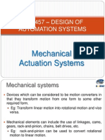 Mechanical Actuation Systems Design
