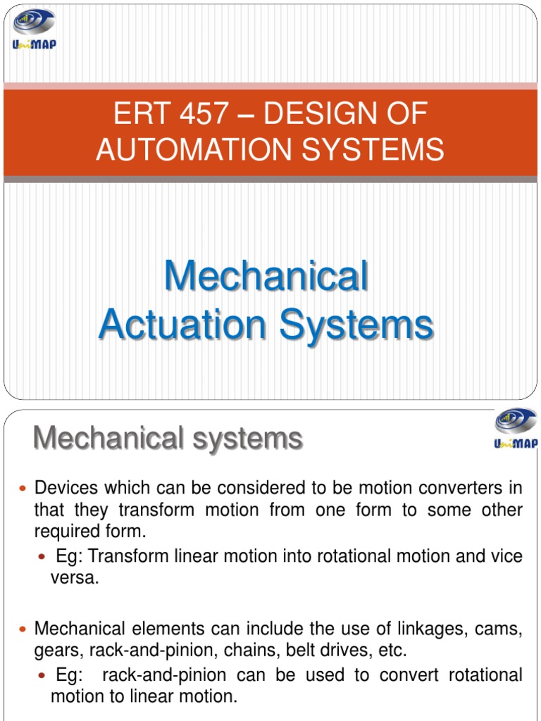 Mechanical Actuation Systems An InDepth Look at Translating Motion