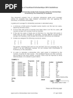 Gpa Calculation Guidelines Uoa